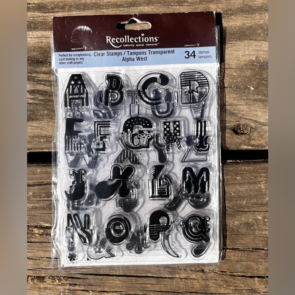 RECOLLECTIONS NEW IN PACKAGE 34 CLEAR STAMPS